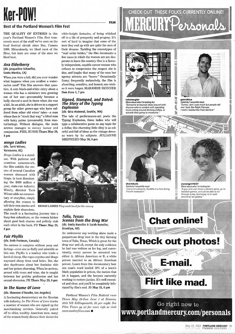 The Portland Mercury, May 29 - June 4, 2003